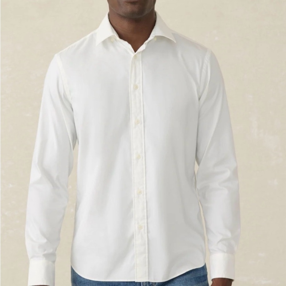 Tommy Bahama Classic Button Down Shirt | White | Size Large